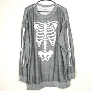 Sold Out! Wildfox Inside Out Skeleton Sweater L